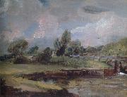 John Constable Flatford Lock 1810-12 china oil painting artist